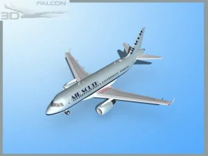 falcon3d a319 air south 3D Model
