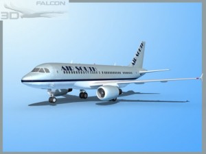falcon3d a319 air south 3D Model