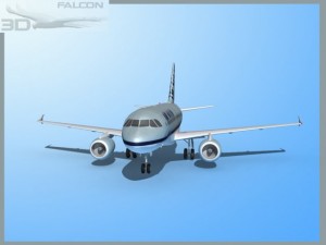 falcon3d a319 air south 3D Model