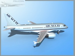 falcon3d a319 air south 3D Model