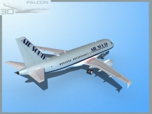 falcon3d a319 air south 3D Model