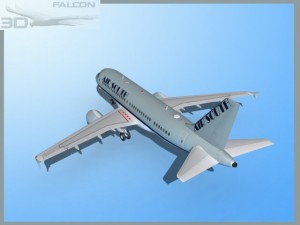 falcon3d a319 air south 3D Model