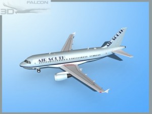 falcon3d a319 air south 3D Model