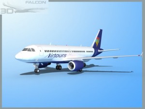 falcon3d a319 air tours Modèle 3D