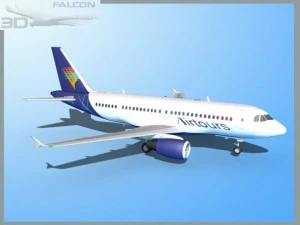 falcon3d a319 air tours 3D Model