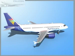 falcon3d a319 air tours 3D Model