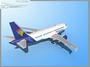falcon3d a319 air tours Modèle 3D