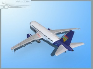 falcon3d a319 air tours Modèle 3D