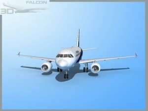 falcon3d a319 all nippon airways 3D Model