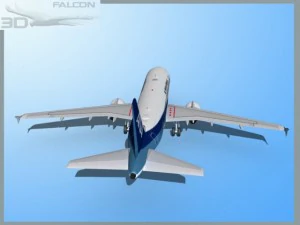falcon3d a319 all nippon airways 3D Model
