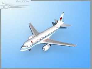 falcon3d a319 america west airlines Modelo 3D