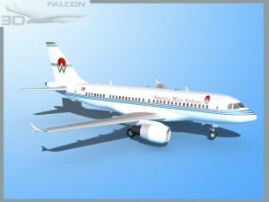 falcon3d a319 america west airlines Modelo 3D
