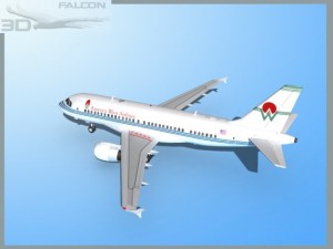falcon3d a319 america west airlines Modelo 3D