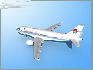 falcon3d a319 america west airlines 3D Model