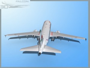 falcon3d a319 america west airlines Modelo 3D