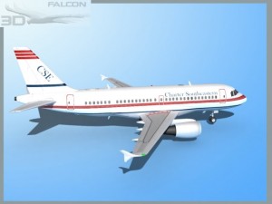 falcon3d a319 charter southeastern 3D Model