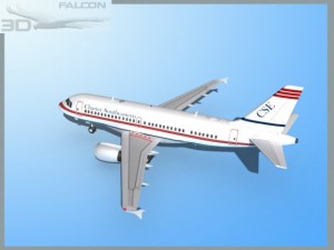falcon3d a319 charter southeastern 3D Model