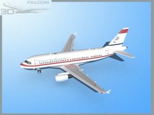 falcon3d a319 charter southeastern 3D Model