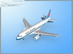 falcon3d a319 china southern 3D Model