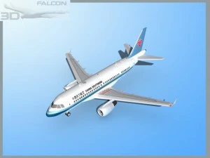 falcon3d a319 china southern 3D Model