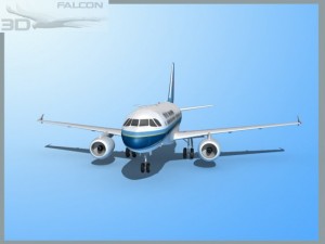 falcon3d a319 china southern 3D Model