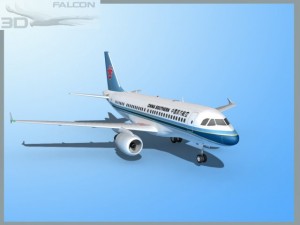 falcon3d a319 china southern 3D Model