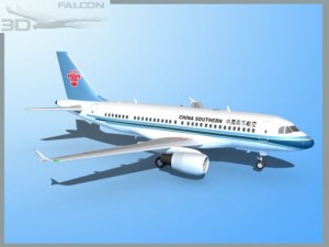 falcon3d a319 china southern 3D Model