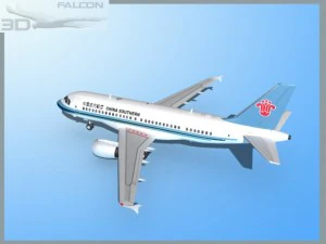 falcon3d a319 china southern 3D Model