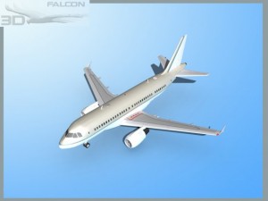 falcon3d a319 corporate Model 3D