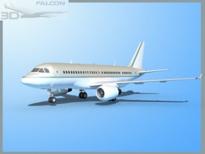 falcon3d a319 corporate Model 3D