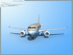 falcon3d a319 corporate Model 3D