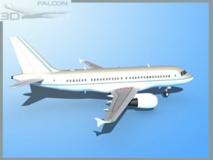 falcon3d a319 corporate Model 3D