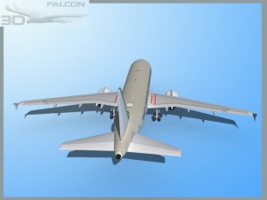 falcon3d a319 corporate Model 3D