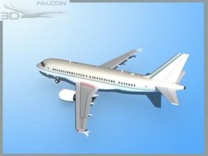 falcon3d a319 corporate Model 3D