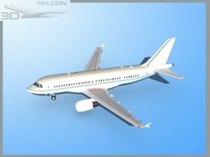 falcon3d a319 corporate Model 3D