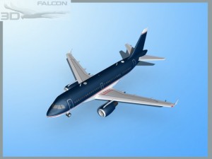 falcon3d a319 corporate 2 Modèle 3D