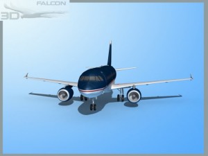 falcon3d a319 corporate 2 Modèle 3D