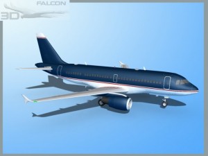 falcon3d a319 corporate 2 Modèle 3D