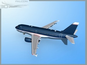 falcon3d a319 corporate 2 Modèle 3D