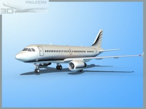 falcon3d a319 corporate 3 3D Model