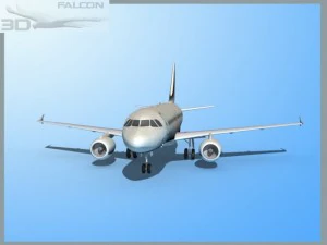 falcon3d a319 corporate 3 3D Model