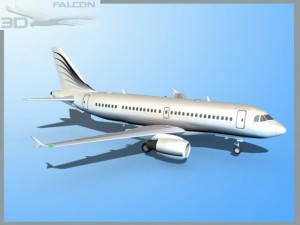 falcon3d a319 corporate 3 3D Model