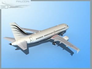 falcon3d a319 corporate 3 3D Model