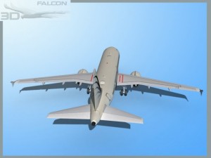 falcon3d a319 corporate 3 3D Model