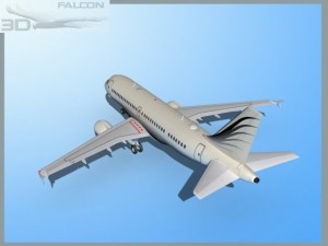 falcon3d a319 corporate 3 3D Model