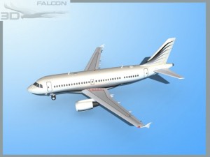 falcon3d a319 corporate 3 3D Model