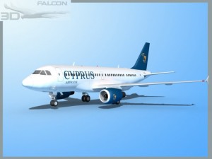 falcon3d a319 cyprus 3D Model