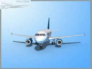 falcon3d a319 cyprus 3D Model
