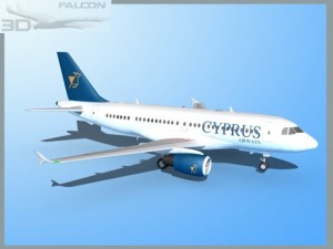 falcon3d a319 cyprus 3D Model