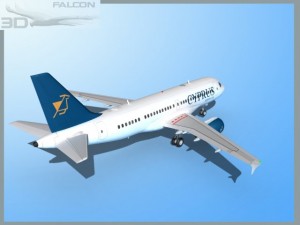 falcon3d a319 cyprus 3D Model